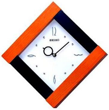 Seiko Деревянные настенные интерьерные часы Seiko QXA157B