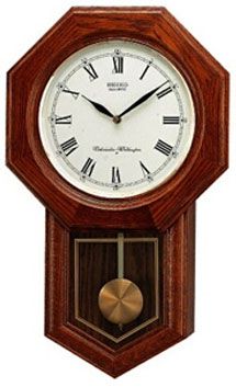 Seiko Деревянные настенные интерьерные часы с маятником Seiko QXH102B