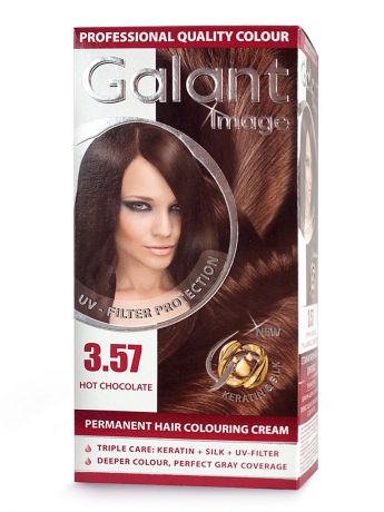GALANT Image Cтойкая крем-краска для волос " GALANT" 3.57 горячий шоколад, 115 мл., (Болгария)
