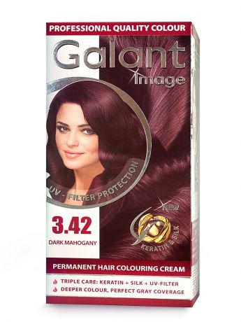 GALANT Image Cтойкая крем-краска для волос " GALANT" 3.42 темный махагон, 115 мл., (Болгария)