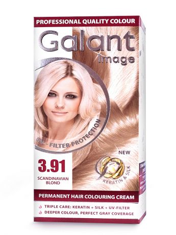 GALANT Image Cтойкая крем-краска для волос " GALANT" 3.91 скандинавский супер блонд, 125 мл., (Болгария)