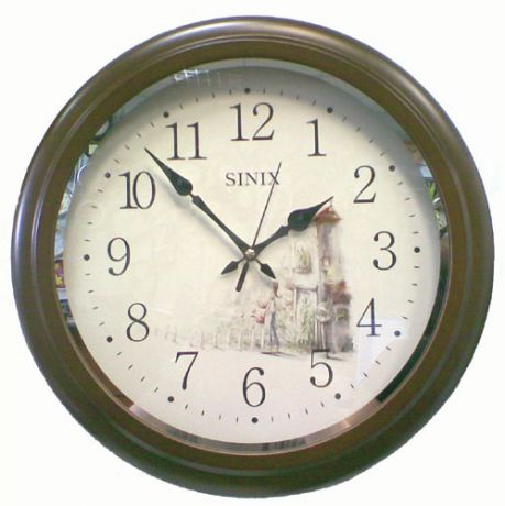 Sinix Деревянные настенные интерьерные часы Sinix 5073