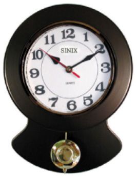 Sinix Деревянные настенные интерьерные часы с маятником Sinix 2105