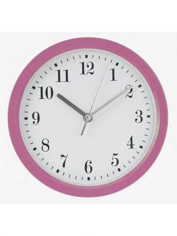Mitya Veselkov Часы настенные Цифры-завитки в розовой оправе (22,6 см) NAST240