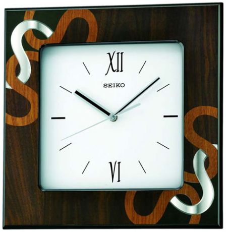 Seiko Деревянные настенные интерьерные часы Seiko QXA534Z