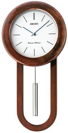 Seiko Деревянные настенные интерьерные часы с маятником Seiko QXH057B