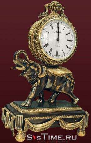 Vel Часы Слон из бронзы Vel 03-12-02-01301