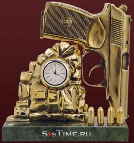 Vel Часы ПМ (пистолет) из бронзы Vel 03-12-03-04900