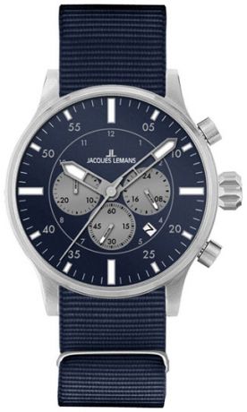 Jacques Lemans Мужские швейцарские наручные часы Jacques Lemans 1-1749B