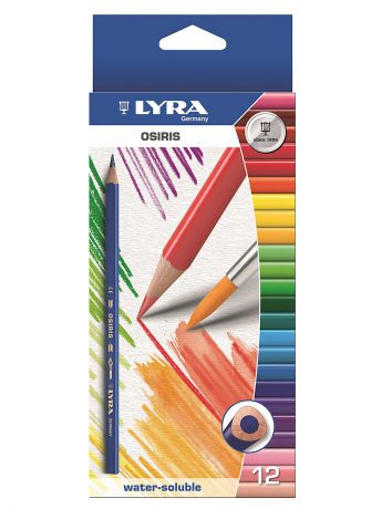 Lyra Lyra OSIRIS AQUARELL 12 цв.цветные карандаши акварельные