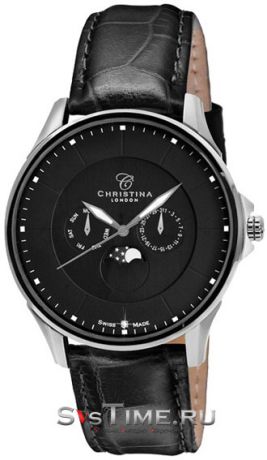 Christina London Мужские швейцарские наручные часы Christina London 517SBLBL