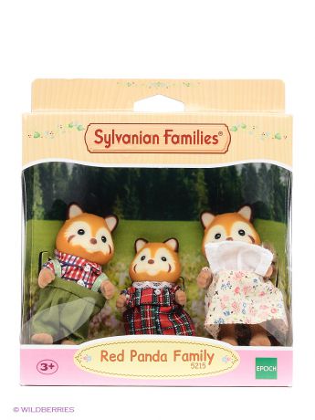 Sylvanian Families Набор "Семья Красных панд", 3 фигурки