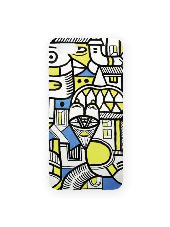 Mitya Veselkov Чехол для IPhone 5 Сине-желтое граффити