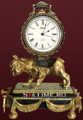 Vel "Часы ""Собака"" со шкатулкой из бронзы Vel 03-12-02-01601"