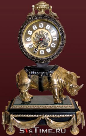 Vel "Часы ""Носорог"" из бронзы Vel 03-12-02-01202"