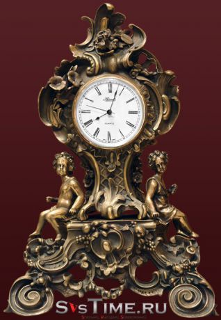 Vel Часы Барокко из бронзы Vel 03-12-01-00400