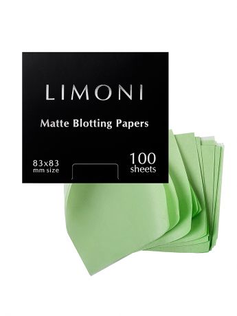 Limoni Матирующие салфетки для лица  matte blotting papers 100шт.
