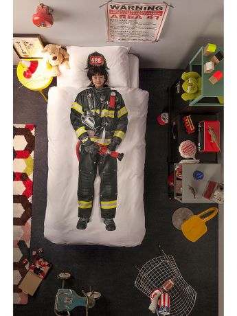 SNURK Комплект постельного белья Пожарный 150х200см