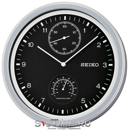 Seiko Пластиковые настенные интерьерные часы Seiko QXA542A