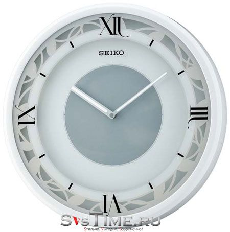 Seiko Пластиковые настенные интерьерные часы Seiko QXS003W