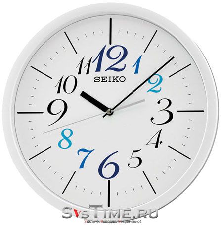 Seiko Пластиковые настенные интерьерные часы Seiko QXA547W