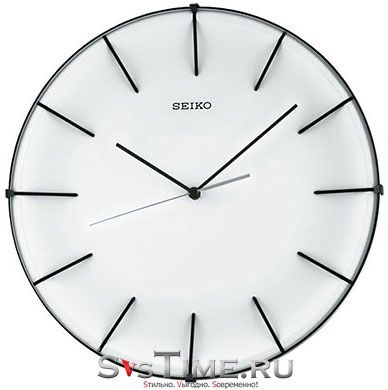 Seiko Пластиковые настенные интерьерные часы Seiko QXA603W