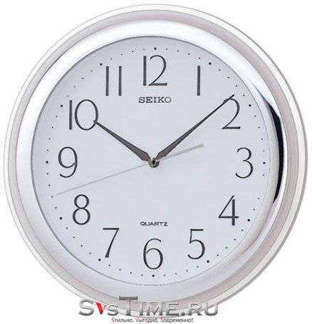 Seiko Пластиковые настенные интерьерные часы Seiko QXA579S