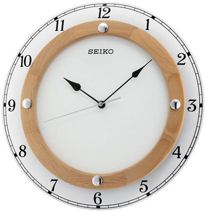 Seiko Деревянные настенные интерьерные часы Seiko QXA509Z