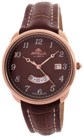 Appella Мужские швейцарские наручные часы Appella 4365-40115