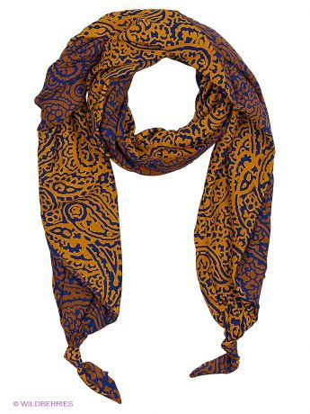 Оланж Ассорти Двойной комбинированный шарф-долька с узелками 