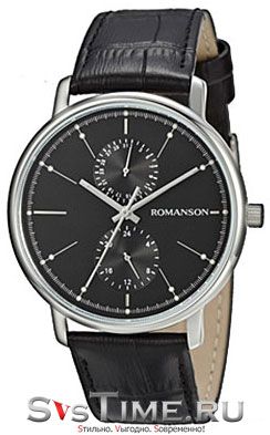 Romanson Мужские наручные часы Romanson TL 3236F MW(BK)BK