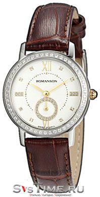 Romanson Женские наручные часы Romanson RL 3240Q LC(WH)BN