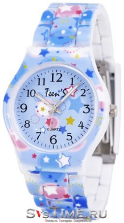 Тик-Так Детские наручные часы Тик-Так H115-3 голубые звезды