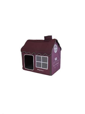 Happy House Вилла "LUXSURY LIVING" пурпурный M 62*42*59 см для домашних животных