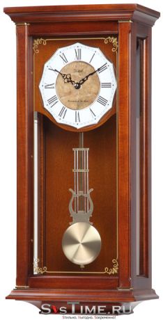 Vostok Деревянные настенные интерьерные часы с маятником и боем Vostok Н-10651-2
