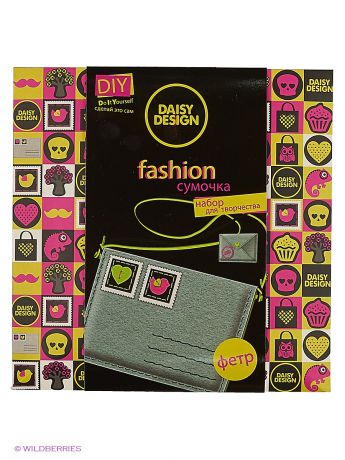Daisy Design Набор шьем сумочку "Письмо" салатовая NEON