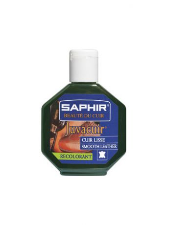 Saphir Профессиональный крем - краситель Juvacuir, пластиковый флакон, 75мл. (темно-зеленый)