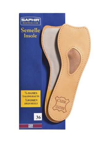 Saphir Ортопедические бескаркасные стельки для обуви на высоком каблуке Semelle Insolle 3/4 DAMES TALONS HA