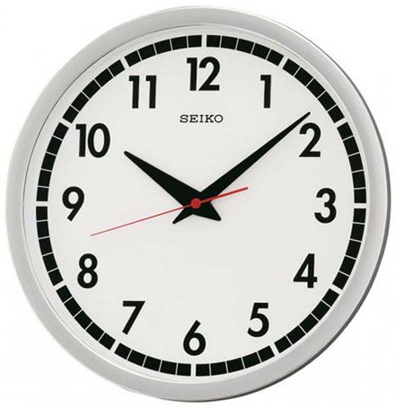 Seiko Пластиковые настенные интерьерные часы Seiko QXA476S