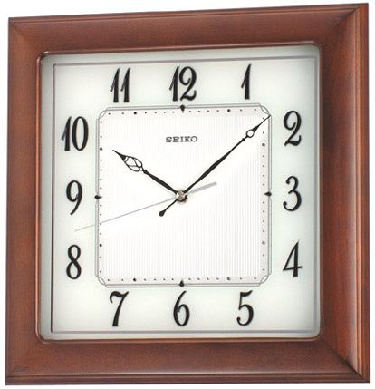 Seiko Деревянные настенные интерьерные часы Seiko QXA390B