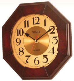 Sinix Деревянные настенные интерьерные часы Sinix 1071 GA