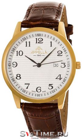 Appella Мужские швейцарские наручные часы Appella 4371-1011