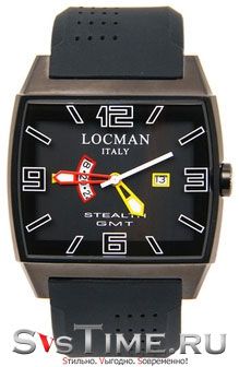 Locman Мужские итальянские наручные часы Locman 0300BKBKFYLRSIK