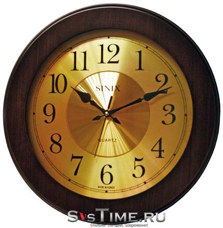 Sinix Настенные интерьерные часы Sinix 1068 GА
