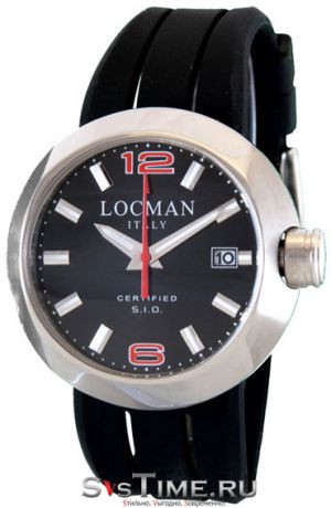 Locman Мужские итальянские наручные часы Locman 042200BKNRD0SIK-RS-K