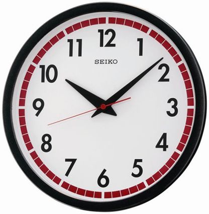 Seiko Пластиковые настенные интерьерные часы Seiko QXA476J