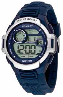 Nowley Мужские спортивные электронные водонепроницаемые испанские наручные часы Nowley 8-6155-0-1