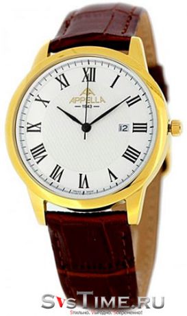 Appella Мужские швейцарские наручные часы Appella 4373-1011
