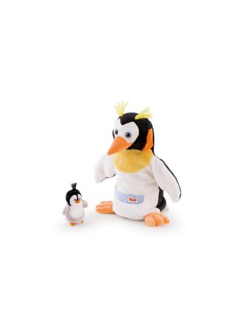 TRUDI Мягкая игрушка на руку Trudi Пингвин с пингвиненком, 28см