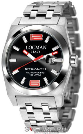 Locman Мужские итальянские наручные часы Locman 020500BKNRD0BR0